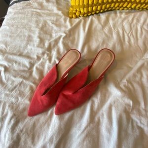 Something Navy Suede Mules